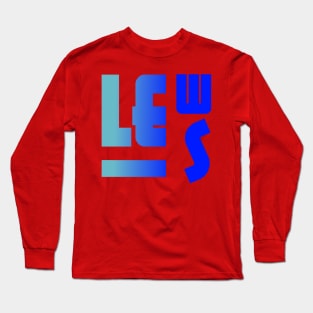 Lewis, name, typography Long Sleeve T-Shirt